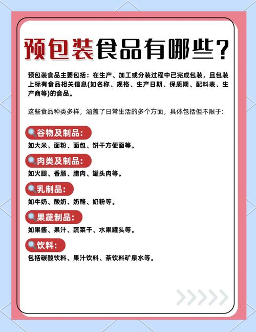 預(yù)包裝食品有哪些?一文搞懂!